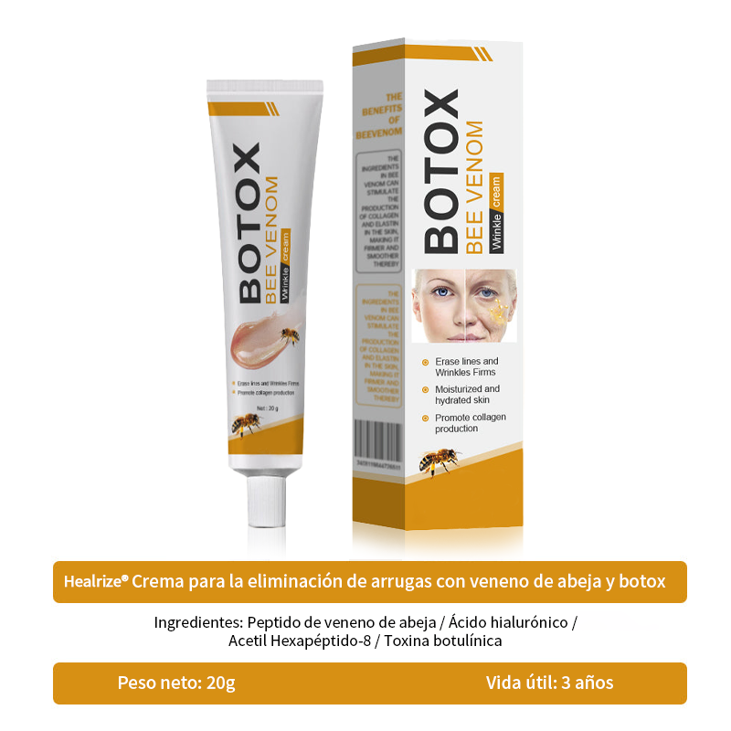 🌈¡Promo de temporada! La crema reafirmante Healrize® con 40% de descuento por tiempo limitado. Úsala diario y en 7 días notarás la diferencia: ayuda a reducir la apariencia de arrugas y flacidez.🐝✨