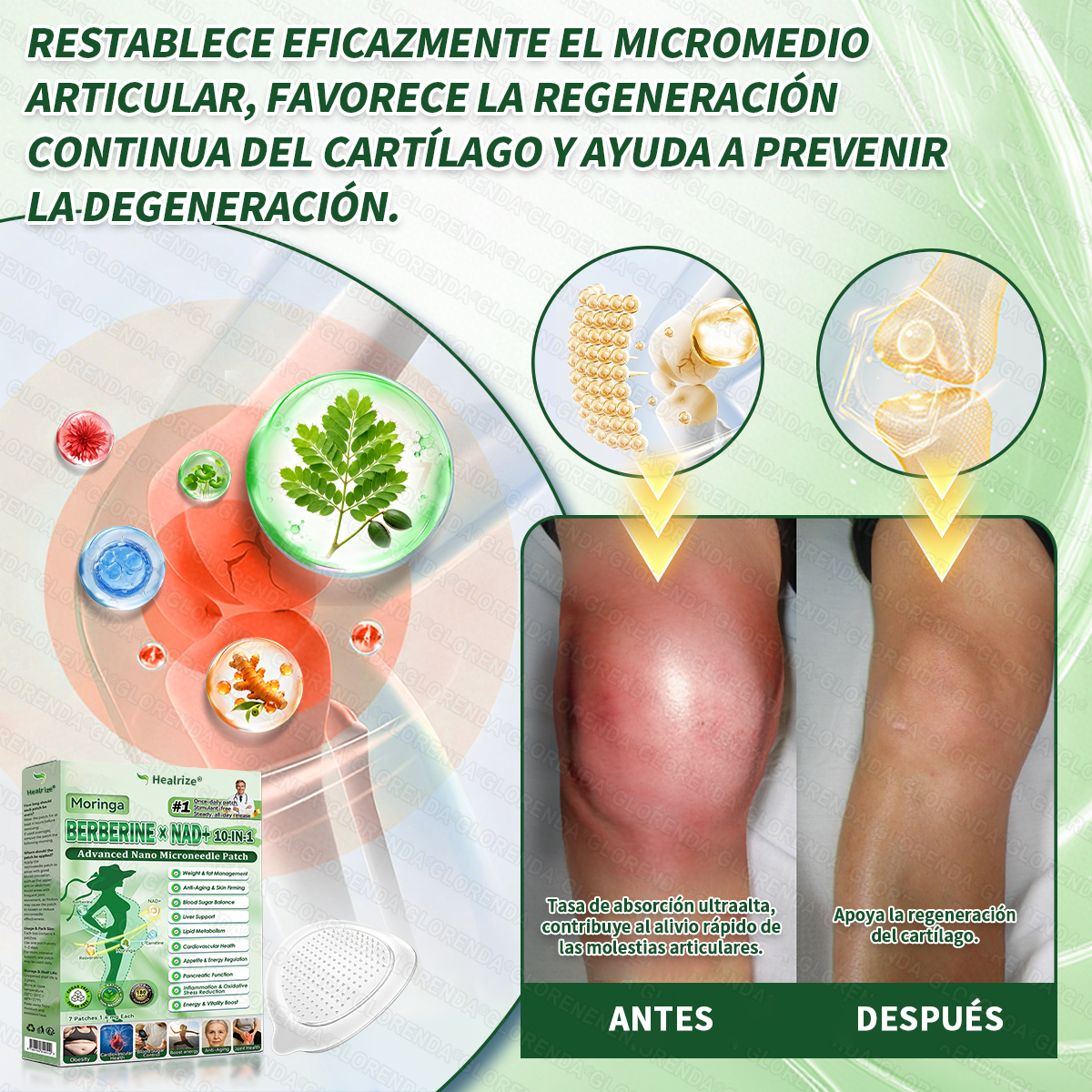 ⏰️Parche adelgazante a nivel nanométrico：✅️ Úsalo una vez al día y verás resultados en 7 días✅️. Elimina la acumulación de grasa rebelde y mejora la diabetes.