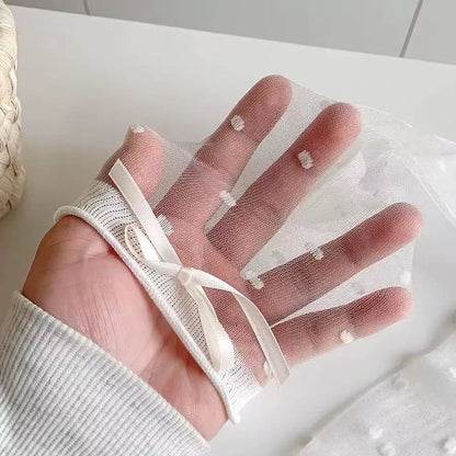 🧦 TLOPA® Official Store – Ice Silk Breathable Socks with Polka Dot Design