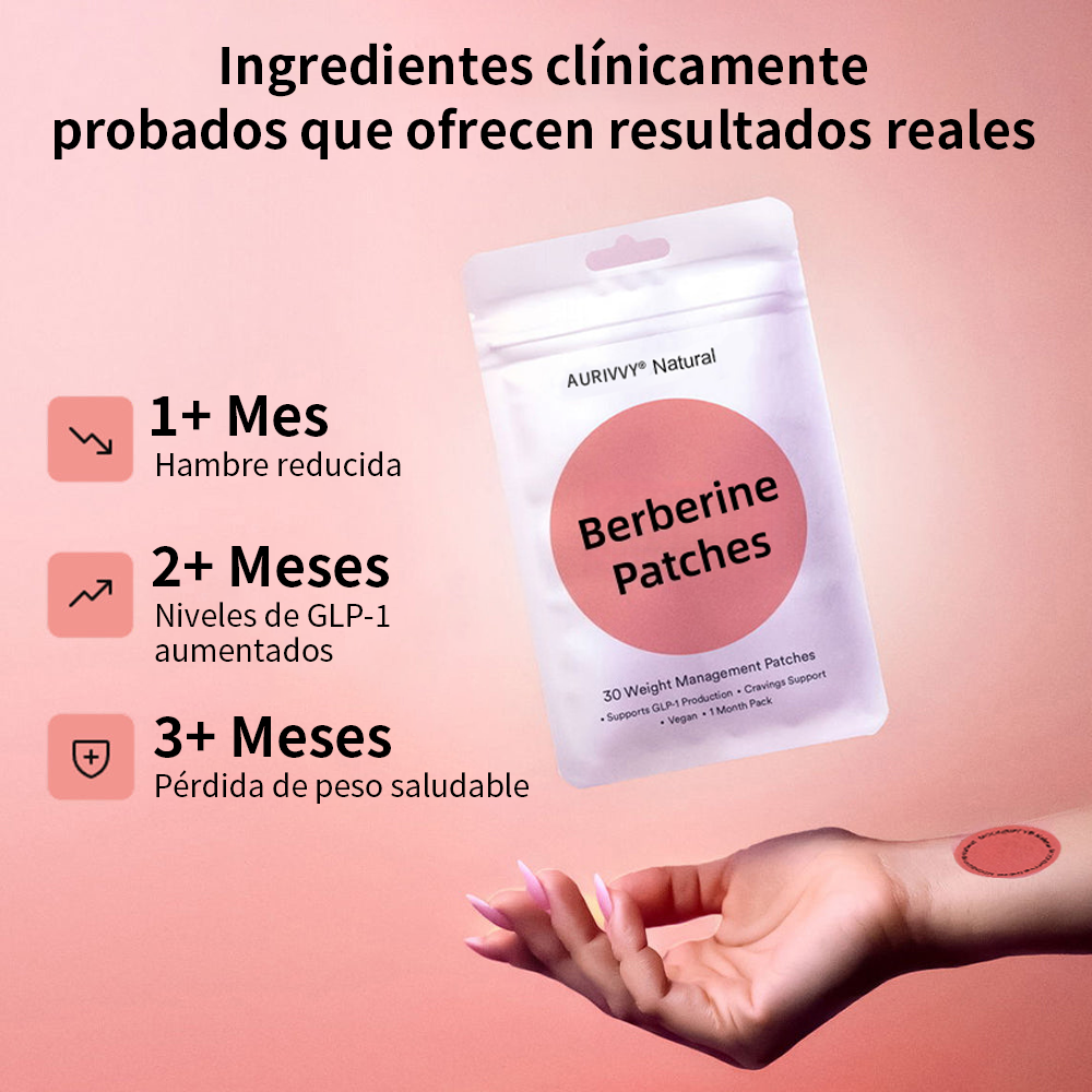 🐬Parche adelgazante de berberina: ✅️ayuda a controlar el apetito y a apoyar el control de peso. Úsalo una vez al día;✅️ puedes empezar a notar resultados en 7 días.